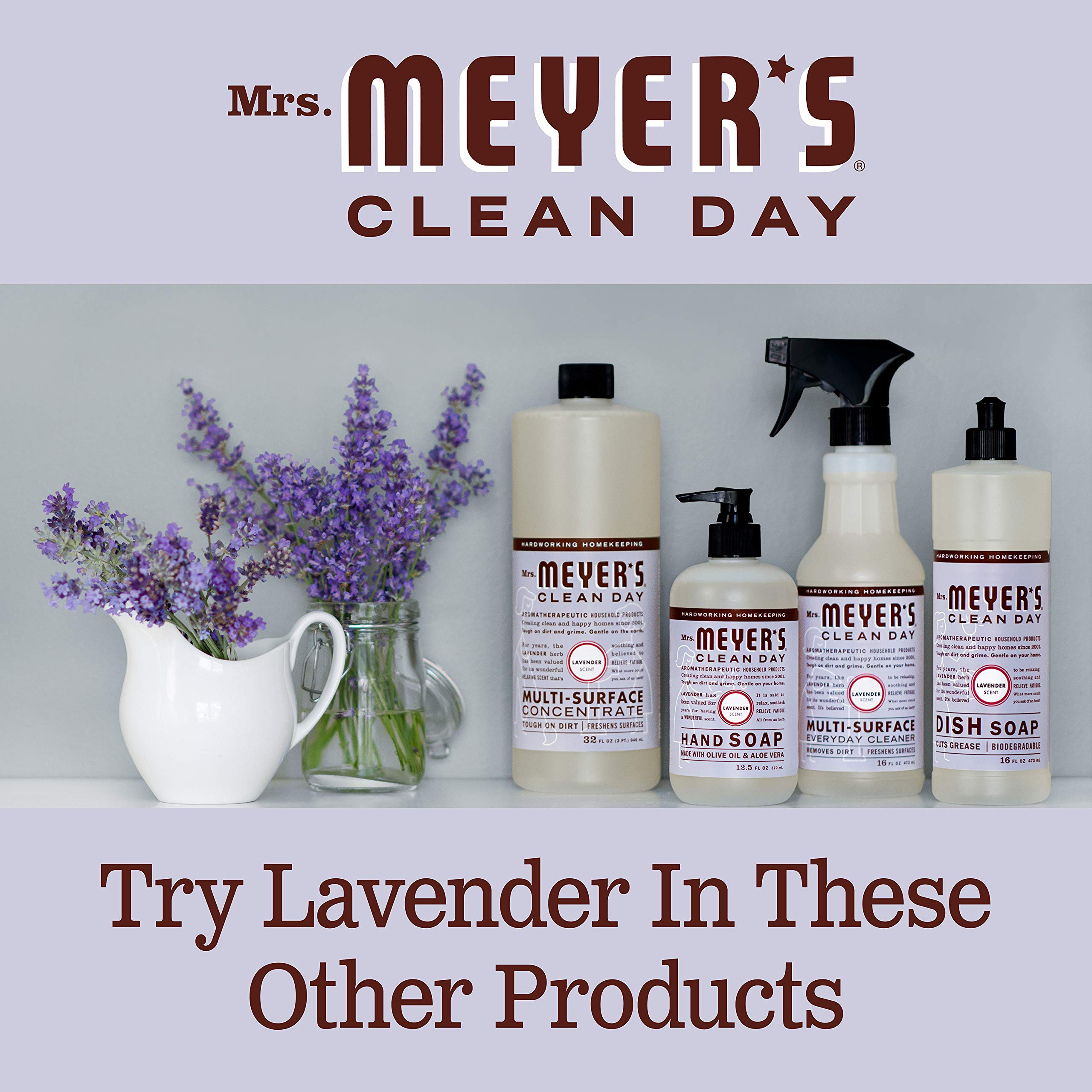 Mrs. Meyer's Clean Day Lavender Body Wash – 16 fl oz, Pack of 2