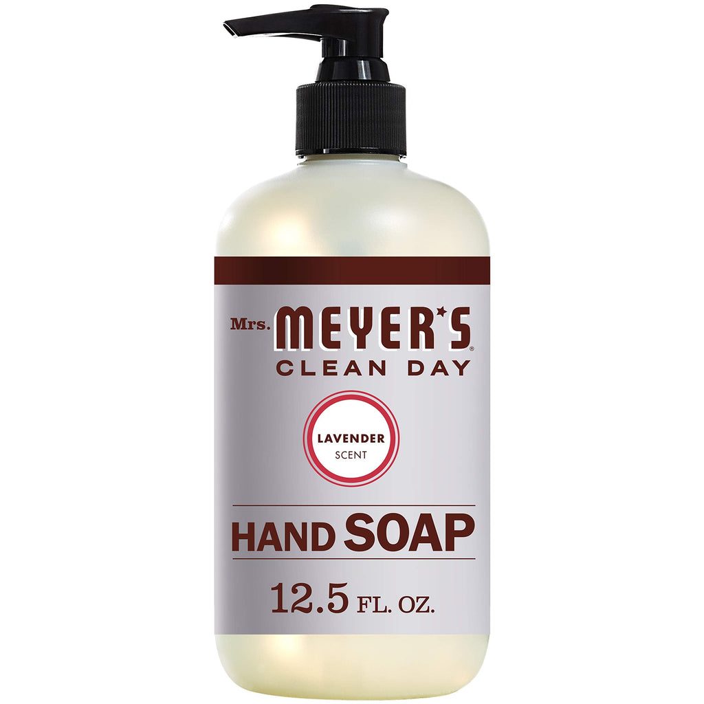 Mrs. MEYER'S CLEAN DAY Lavender Hand Soap – 12.5 oz, Pack of 6