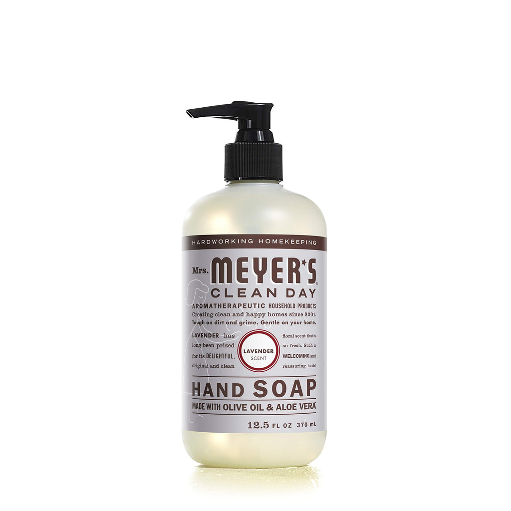 Mrs. MEYER'S CLEAN DAY Lavender Hand Soap – 12.5 oz, Pack of 6