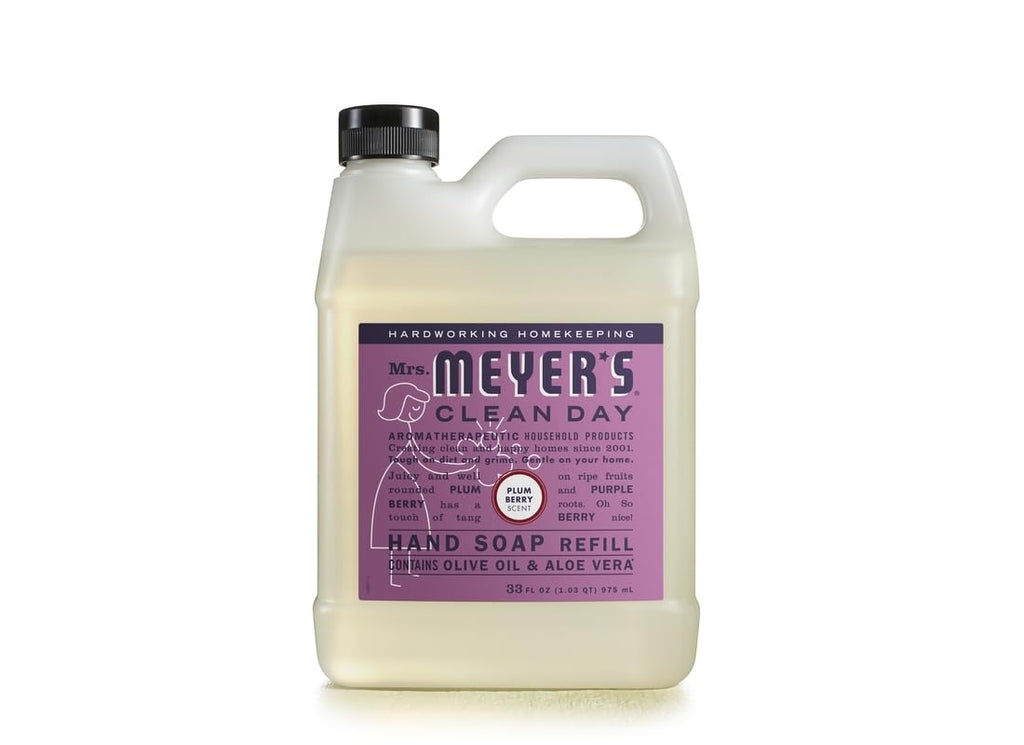 Mrs. Meyer's Clean Day Plum Berry Scent Hand Soap Refill 33 oz