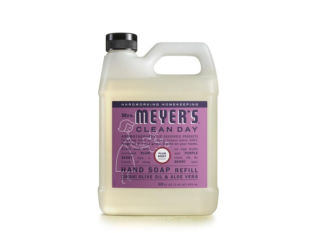 Mrs. Meyer's Clean Day Plum Berry Scent Hand Soap Refill 33 oz