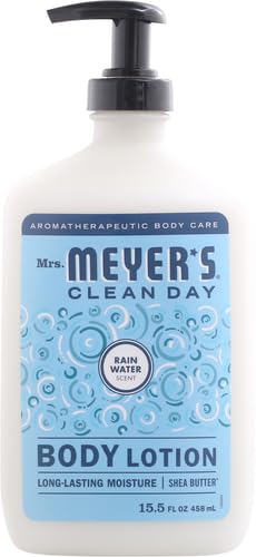 MRS. MEYER'S CLEAN DAY Rain Water Body Lotion – Non-Greasy Moisturizer for Dry Skin, 15.5 oz
