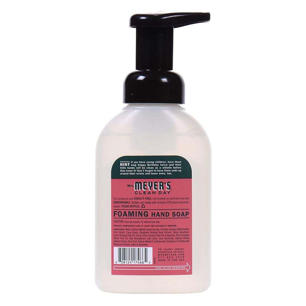 Mrs. Meyer's Clean Day Foaming Hand Soap Watermelon Scent – 10 fl oz (Pack of 6)