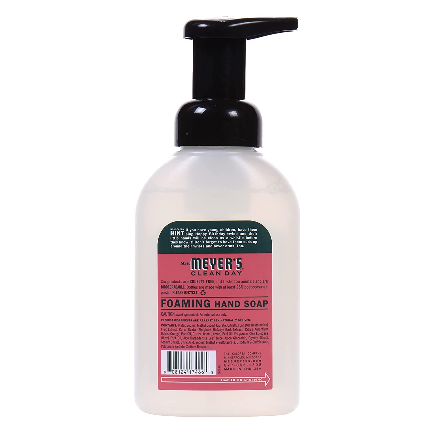 Mrs. Meyer's Clean Day Foaming Hand Soap Watermelon Scent – 10 fl oz (Pack of 6)