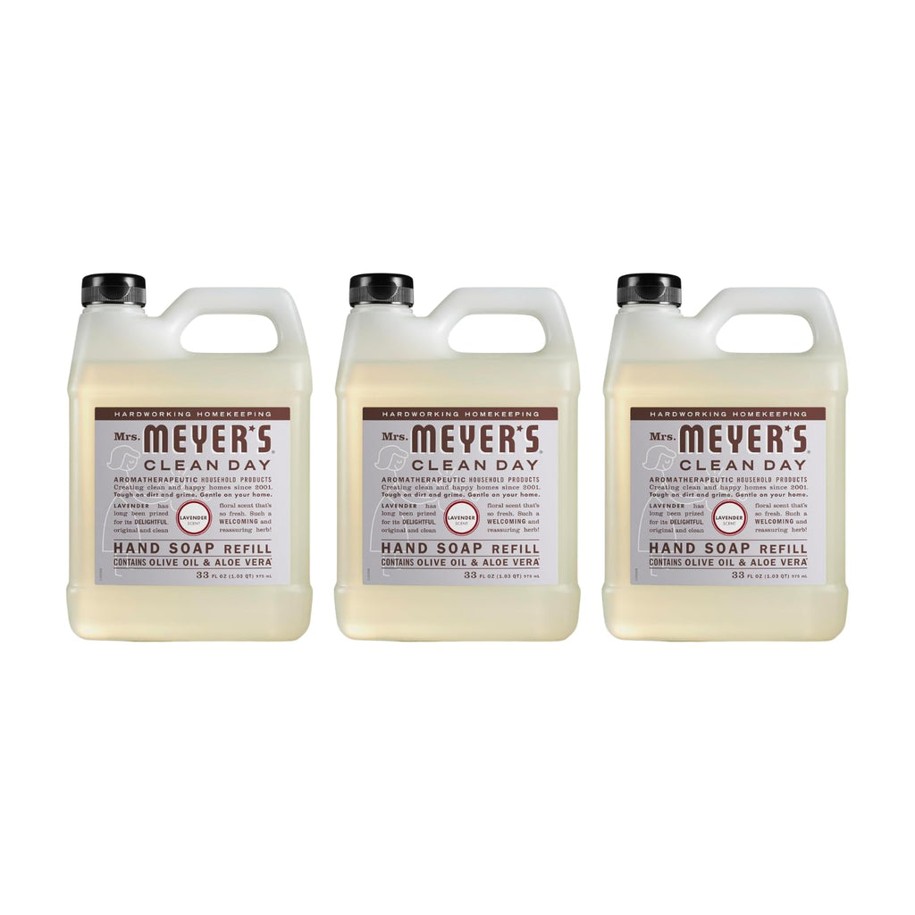 Mrs. Meyer's Lavender Hand Soap Refill, 33 oz (Pack of 3)