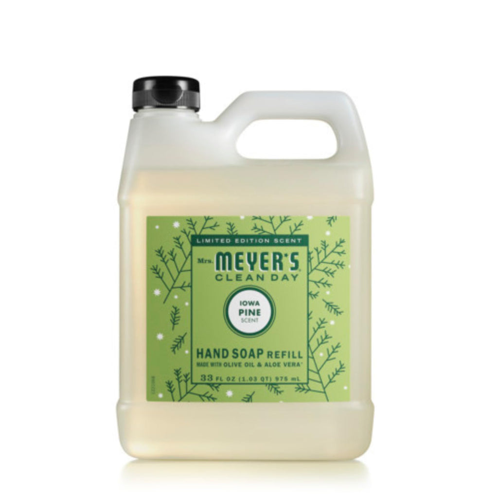 Mrs. MEYER'S CLEAN DAY Snowdrop Hand Soap Variety Pack – 33 oz Refill + 12.5 oz Bottle