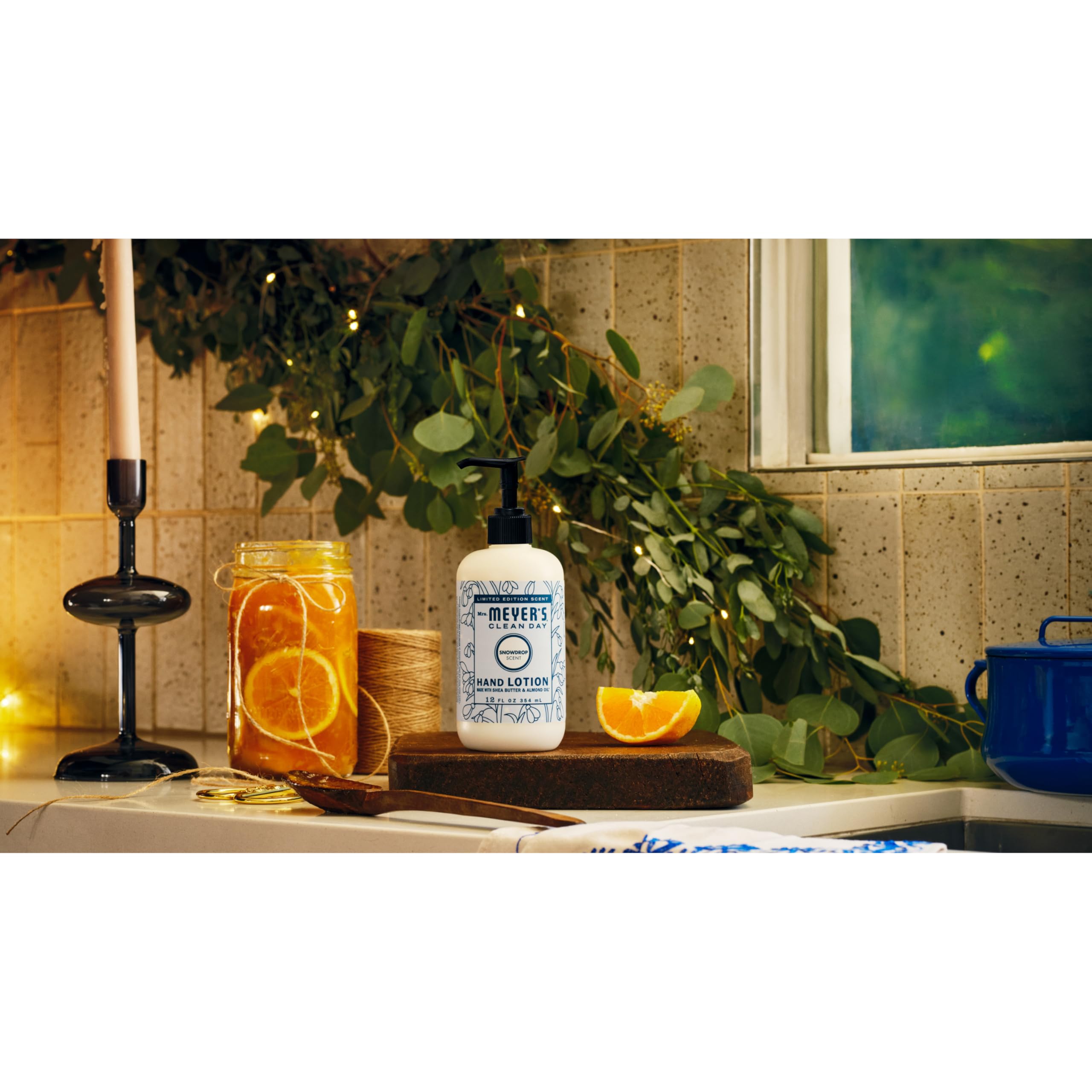 Mrs. Meyer's Snowdrop Hand Lotion - Non-Greasy Hydration, 12 oz