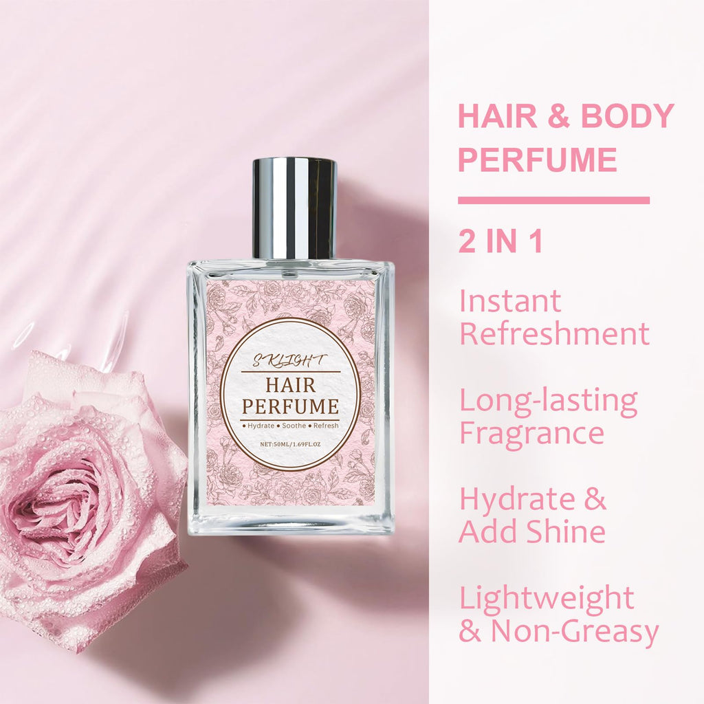 Msktasy Hair Perfume for Women – Long-Lasting Rose Scent, Frizz Control & 2-in-1 Hydration
