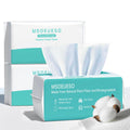 MSOEUESO Soft Dry Wipes Cotton Facial Tissues – 300 Count (Pack of 3), Lint-Free & Biodegradable