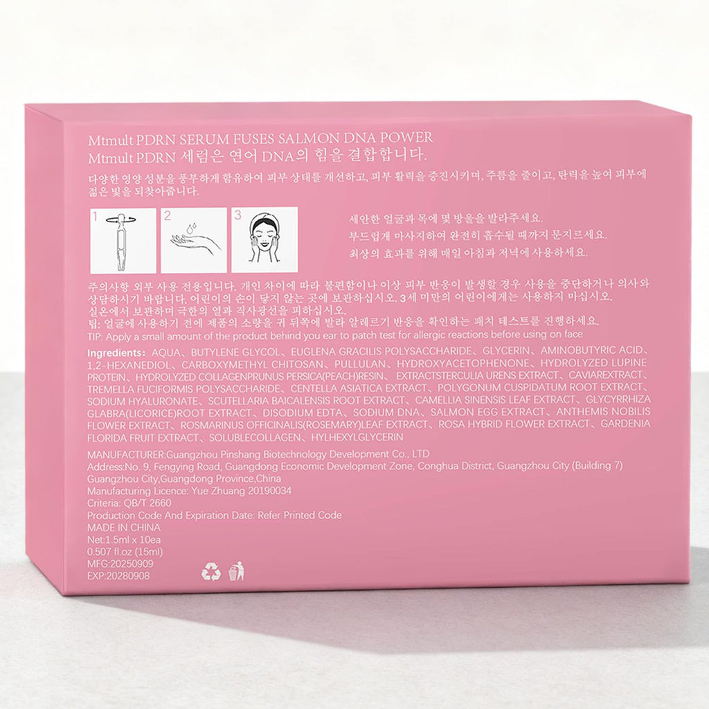 Mtmult Salmon PDRN Serum – Intense Firming, Hydration & Glow with Collagen, Glutathione, Hyaluronic Acid