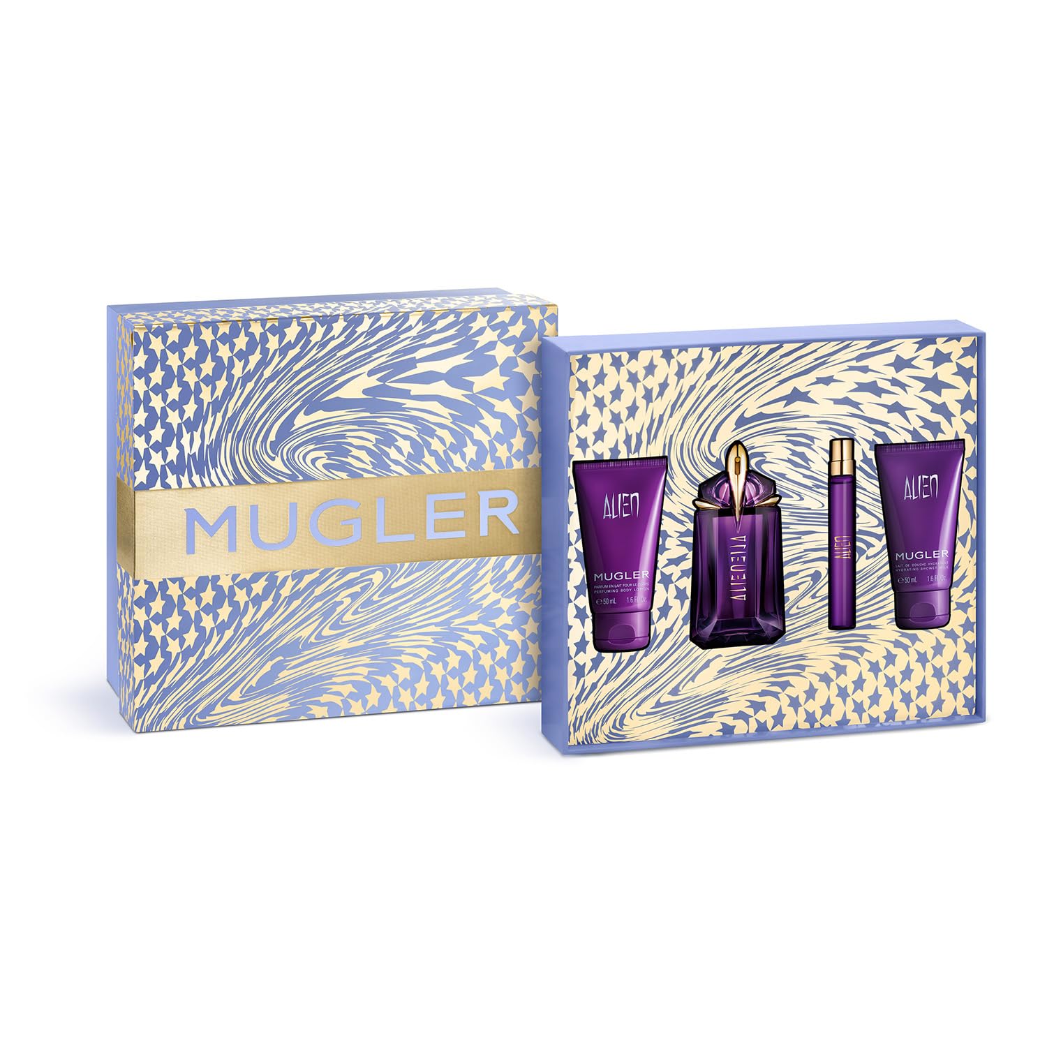 Mugler Alien 4-Piece Fragrance Gift Set – EDP, Lotion & Shower Gel