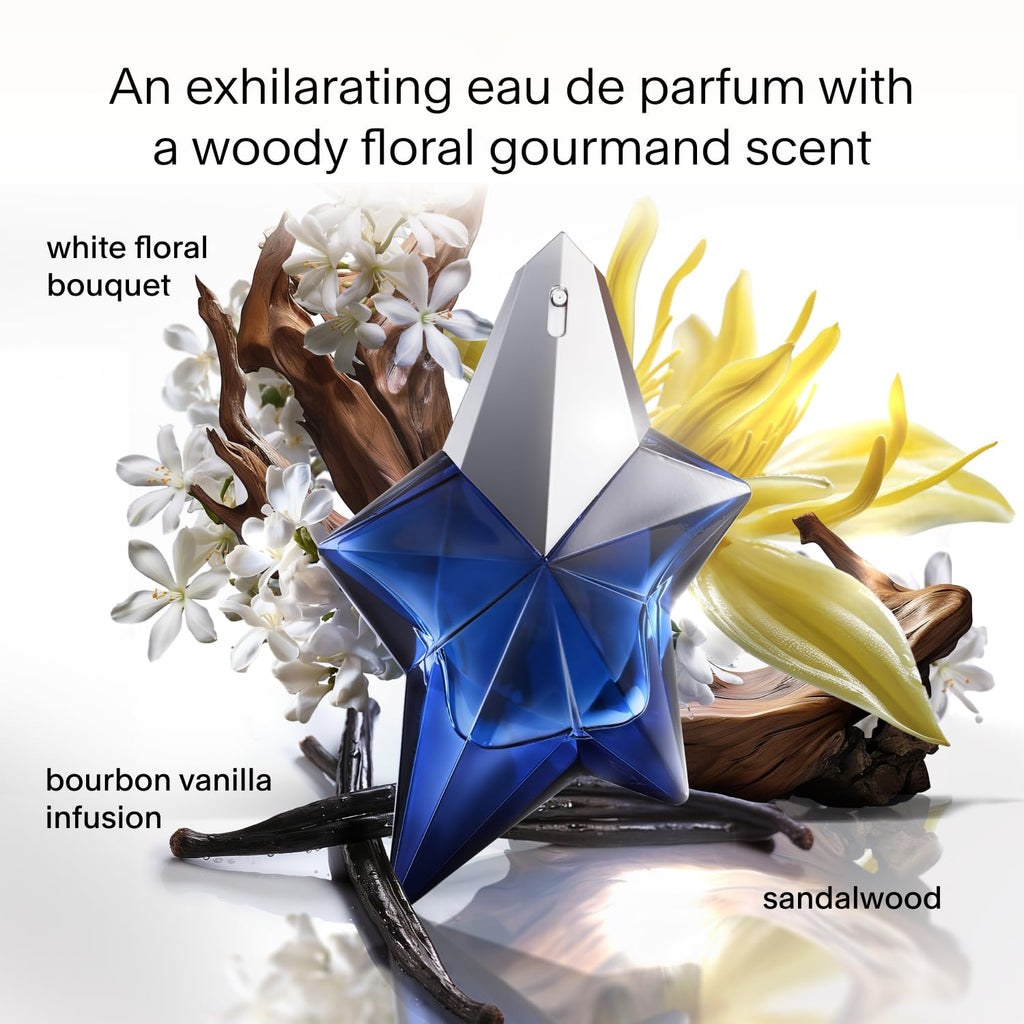 Mugler Angel Elixir Eau de Parfum for Women | Floral & Woody with Vanilla & Sandalwood