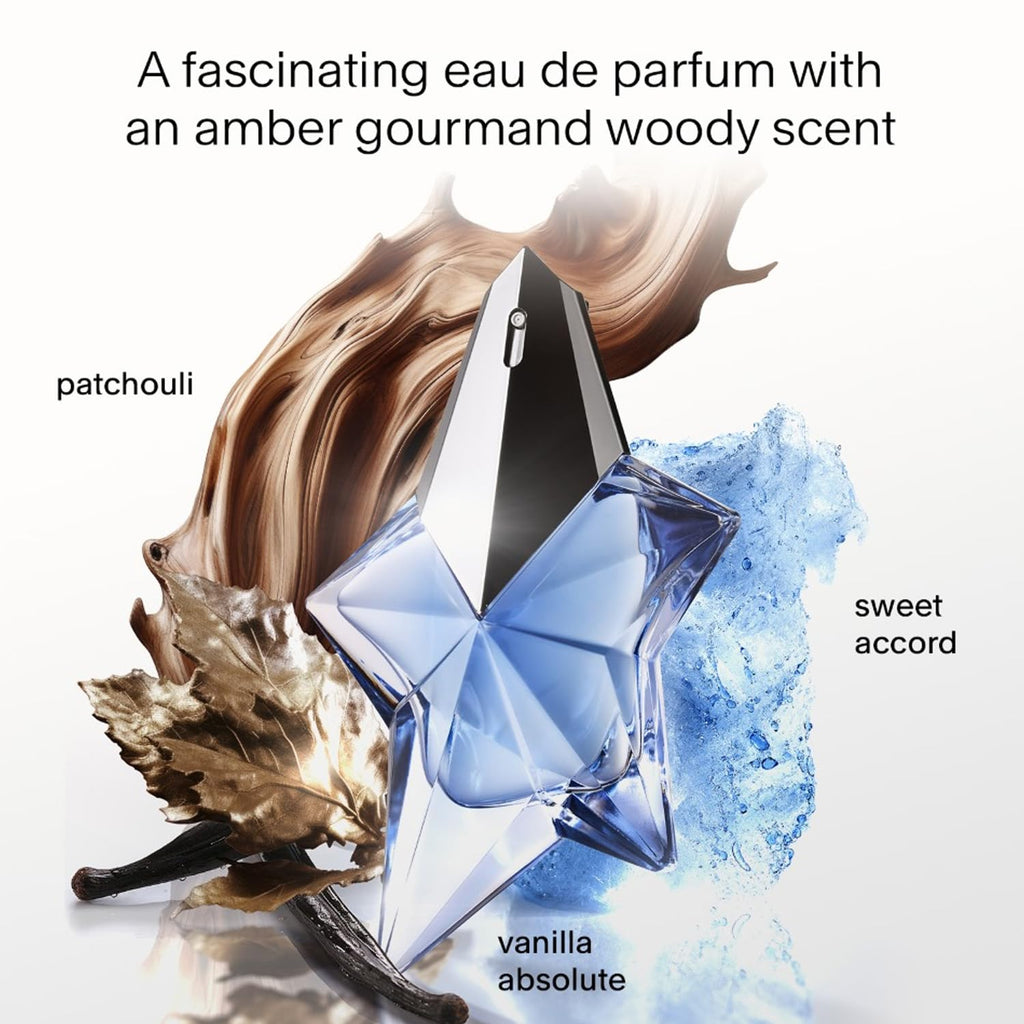 MUGLER Angel 4-Piece Gift Set – EDP, Lotion & Shower Gel (Ambery & Woody)