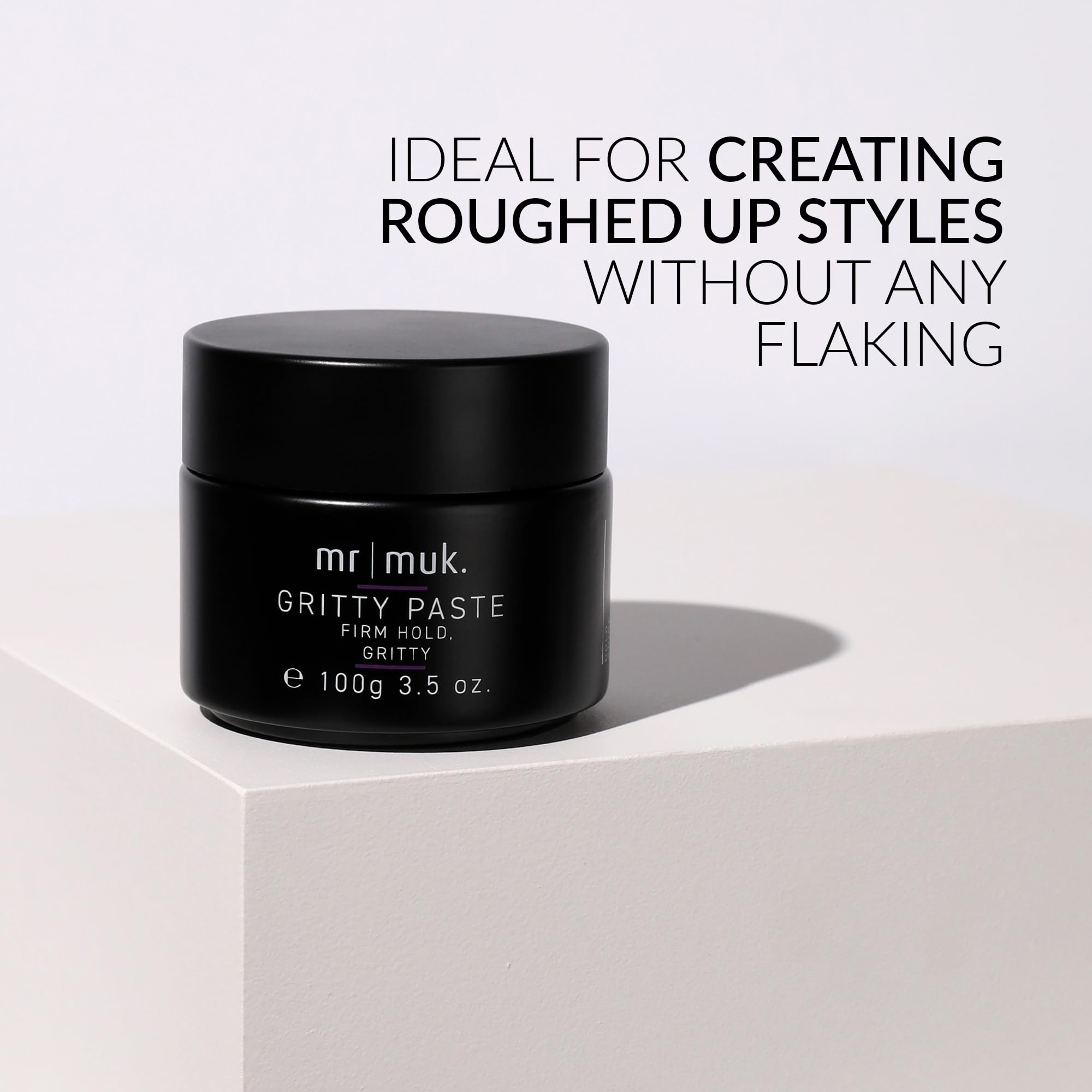 Mr MUK Strong Gritty Finish Paste - Ultimate Firm Hold for Men | Water-Soluble & No Flaking | 100g