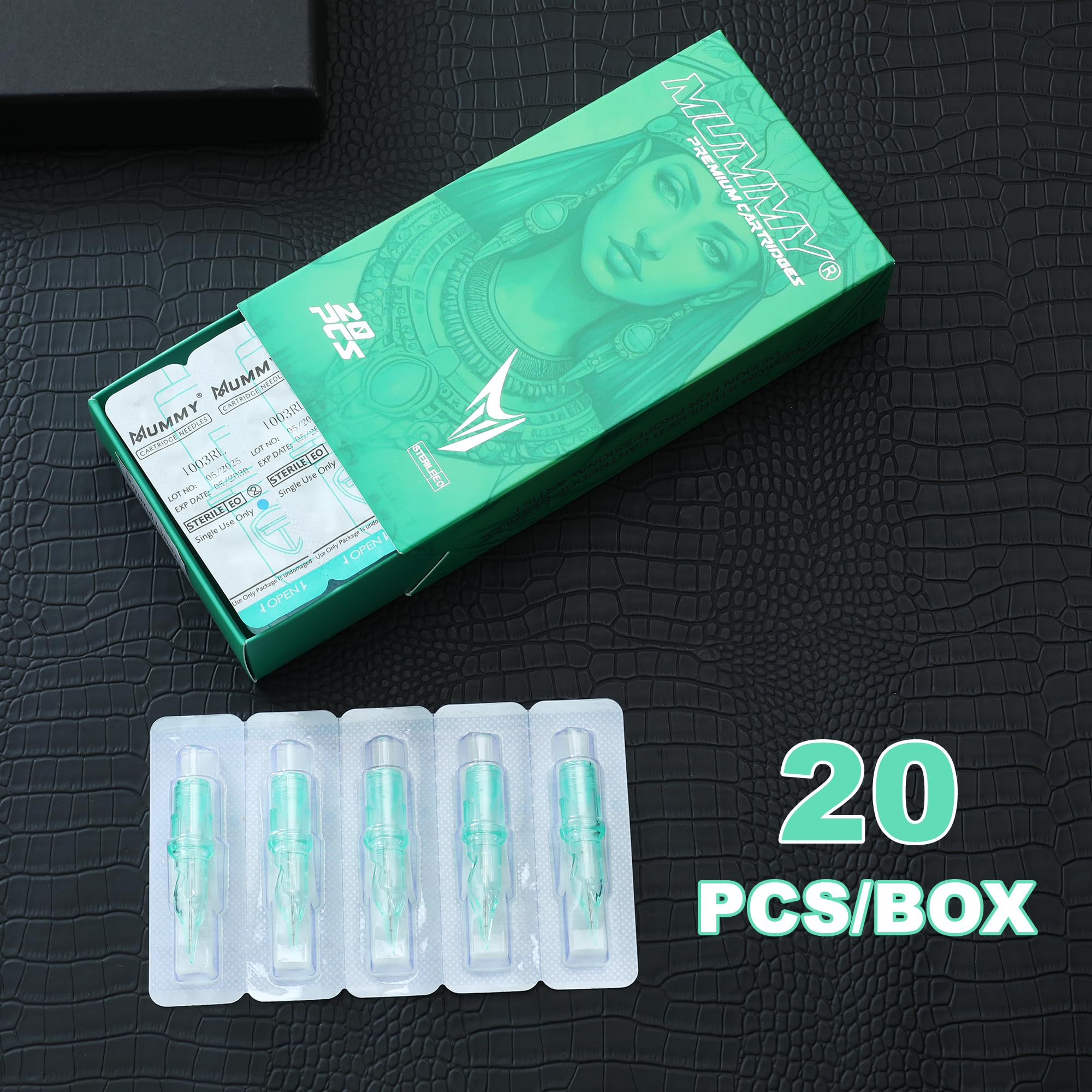 Mummy Cartridge Tattoo Needles Disposable 20Pcs Box – TG-1215RM