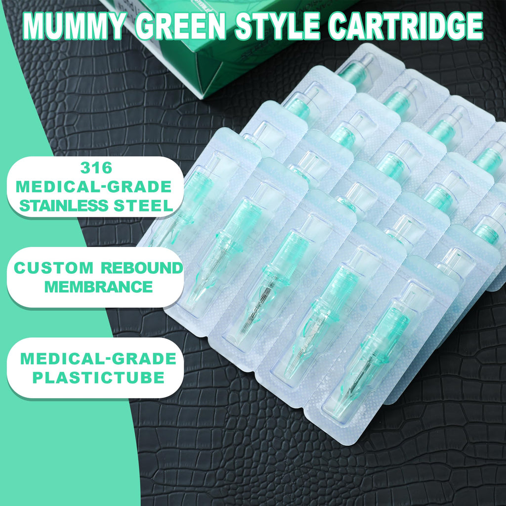 Mummy Cartridge Tattoo Needles Disposable 20Pcs Box – TG-1215RM