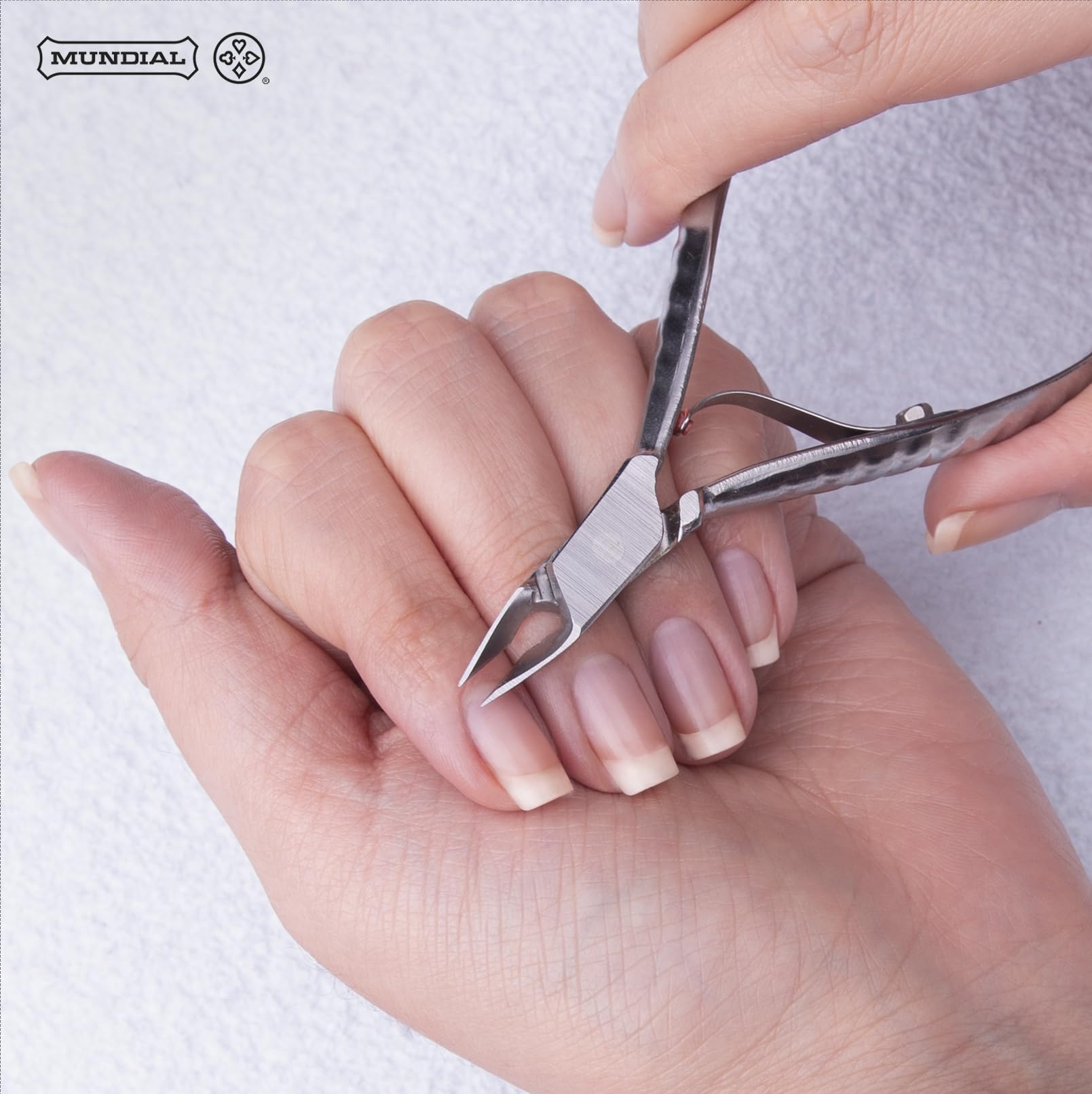 Mundial 722-PR Professional Cuticle Nippers – Stainless Steel, Sterilizable, Ergonomic (Pack of 2)