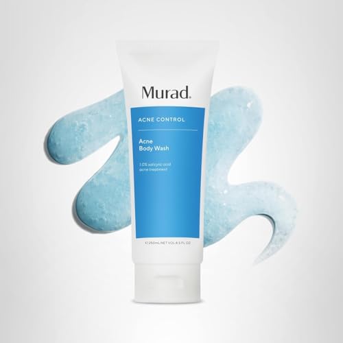 Murad Acne Body Wash – Salicylic & Glycolic Acid Cleanser for Back Breakouts | Exfoliate, Oil Control, Soothing – 8.5 Fl Oz