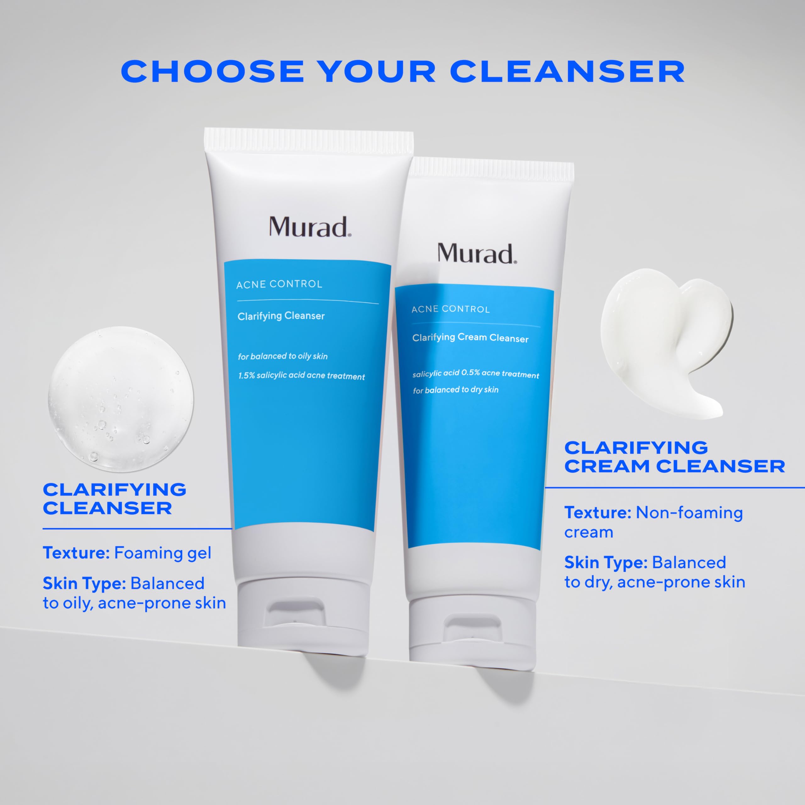 Murad Acne Control Clarifying Cleanser – Salicylic Acid & Green Tea for Oil Control (5 oz)