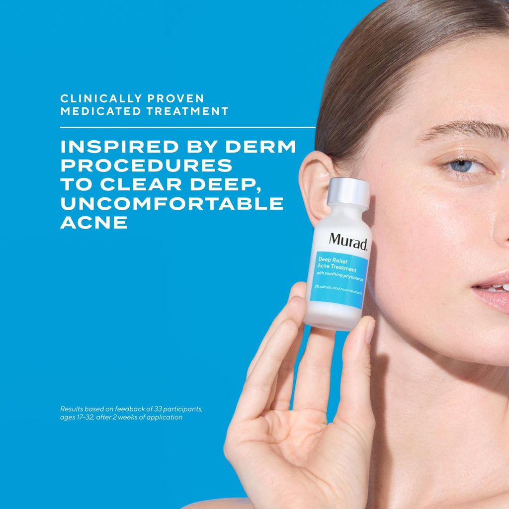 Murad Deep Relief Acne Treatment – 2% Salicylic Acid Spot Serum for Deep Breakouts