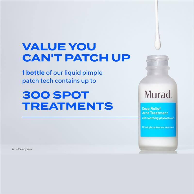 Murad Deep Relief Acne Treatment – 2% Salicylic Acid Spot Serum for Deep Breakouts
