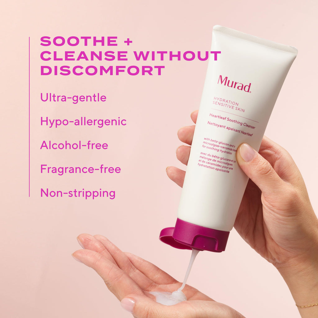 Murad Heartleaf Soothing Cleanser | Gentle Face Wash for Sensitive & Eczema-Prone Skin | 5 oz