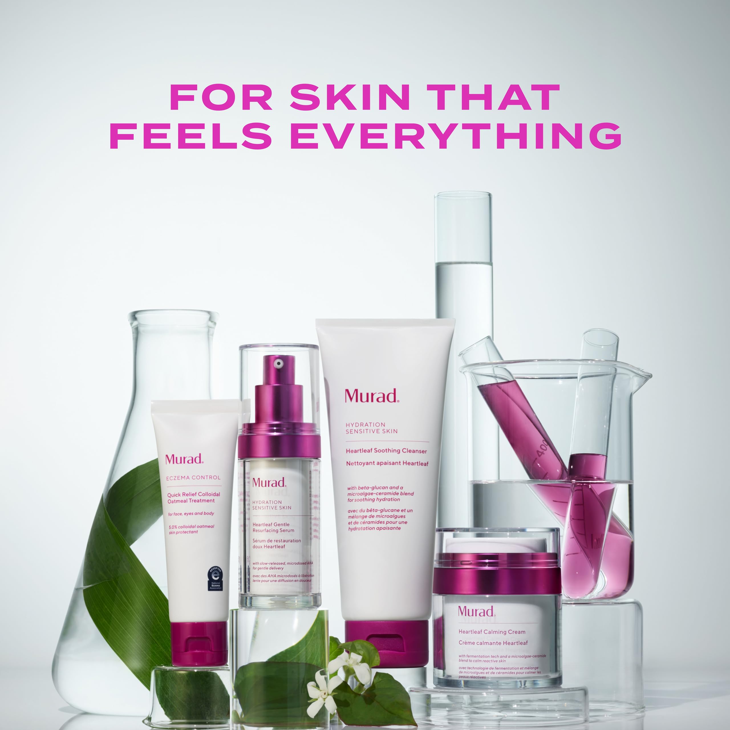 Murad Heartleaf Soothing Cleanser | Gentle Face Wash for Sensitive & Eczema-Prone Skin | 5 oz