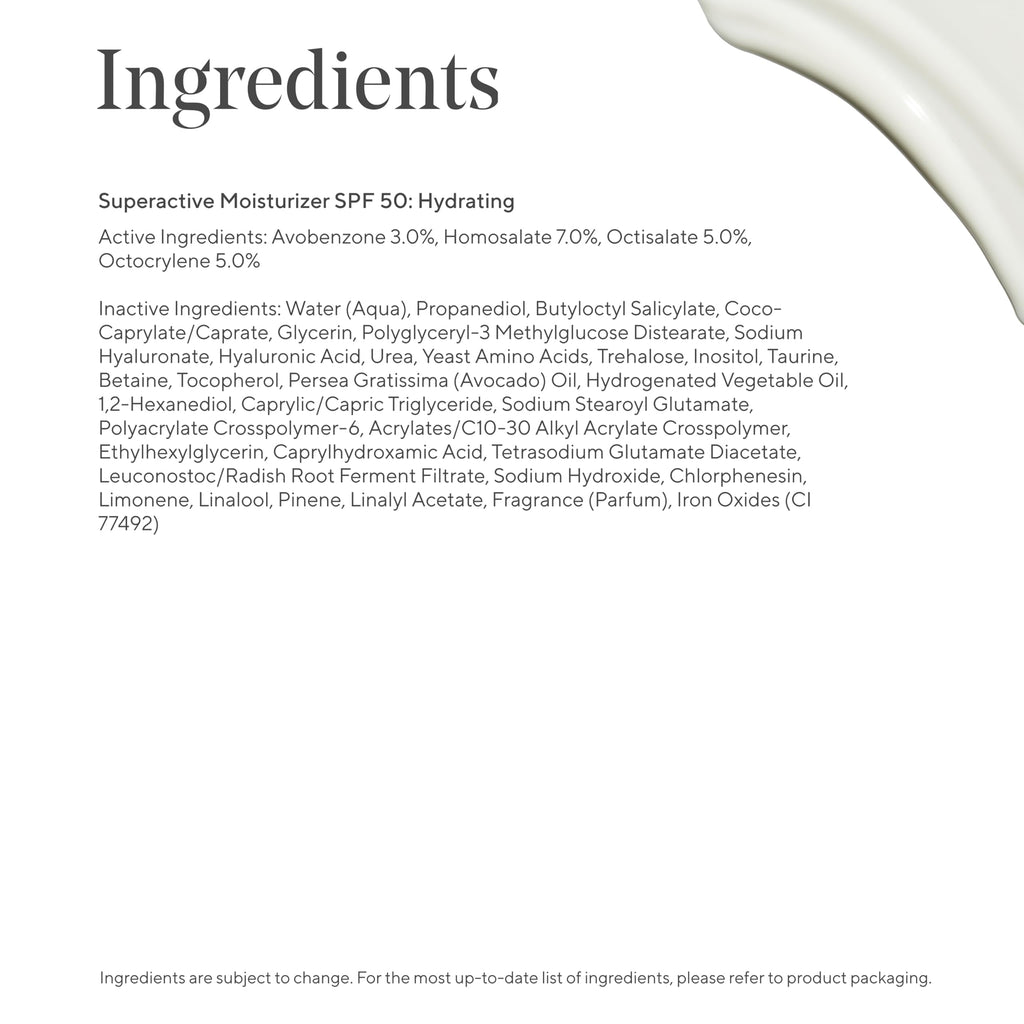 Murad Superactive Hydrating Moisturizer SPF 50 — Dewy Hydration with Hyaluronic Acid (1.7 fl oz)