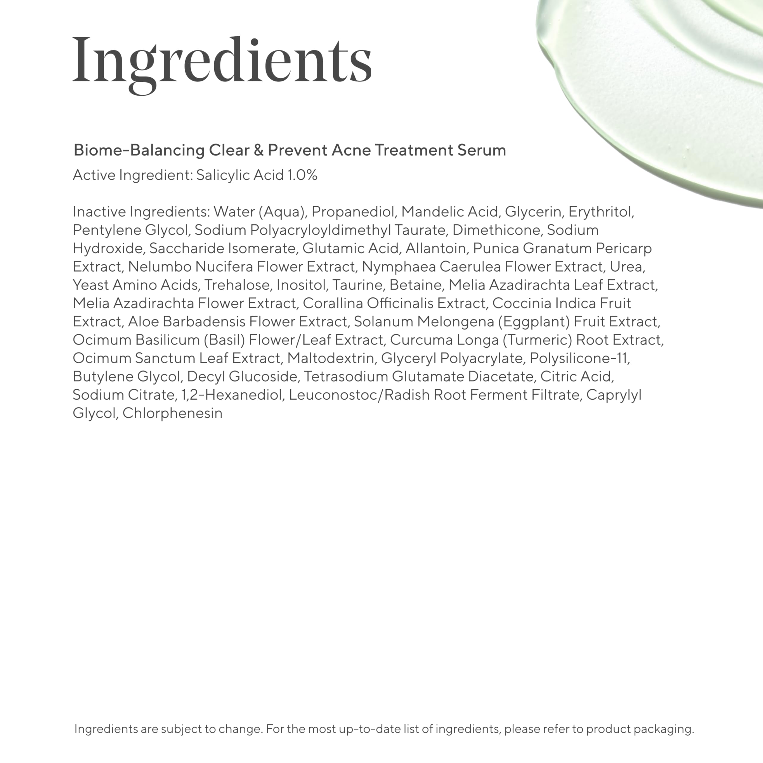 Murad Biome-Balancing Acne Treatment Serum – Salicylic, Mandelic & Glutamic Acids | 1.0 fl oz