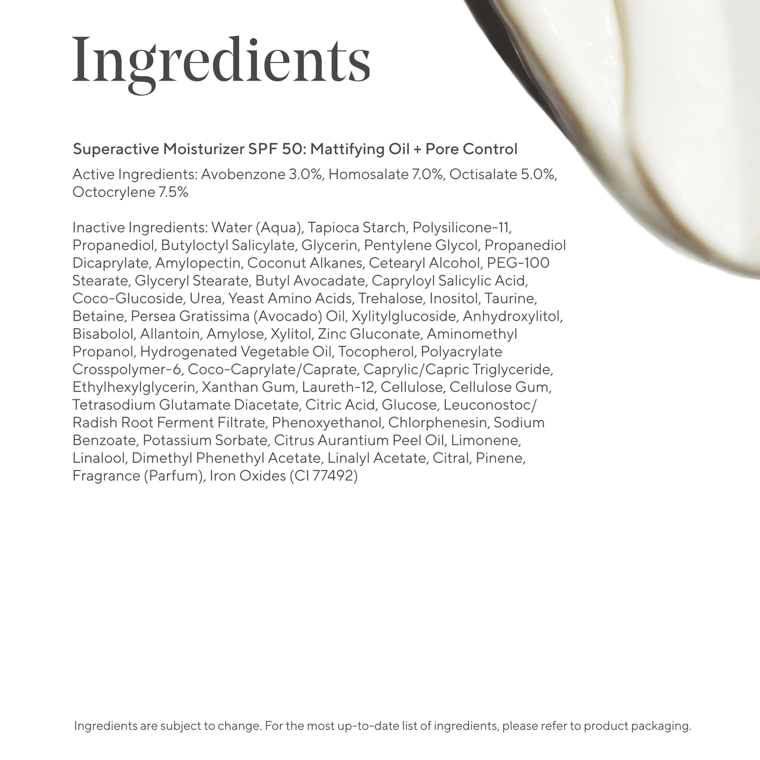 Murad Superactive Mattifying Oil and Pore Control Moisturizer SPF 50 - Shine-Free Hydration & Texture Smoothing (1.7 oz)