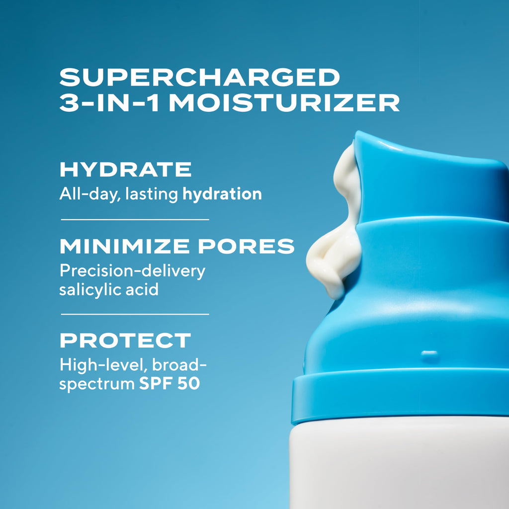 Murad Superactive Mattifying Oil and Pore Control Moisturizer SPF 50 - Shine-Free Hydration & Texture Smoothing (1.7 oz)