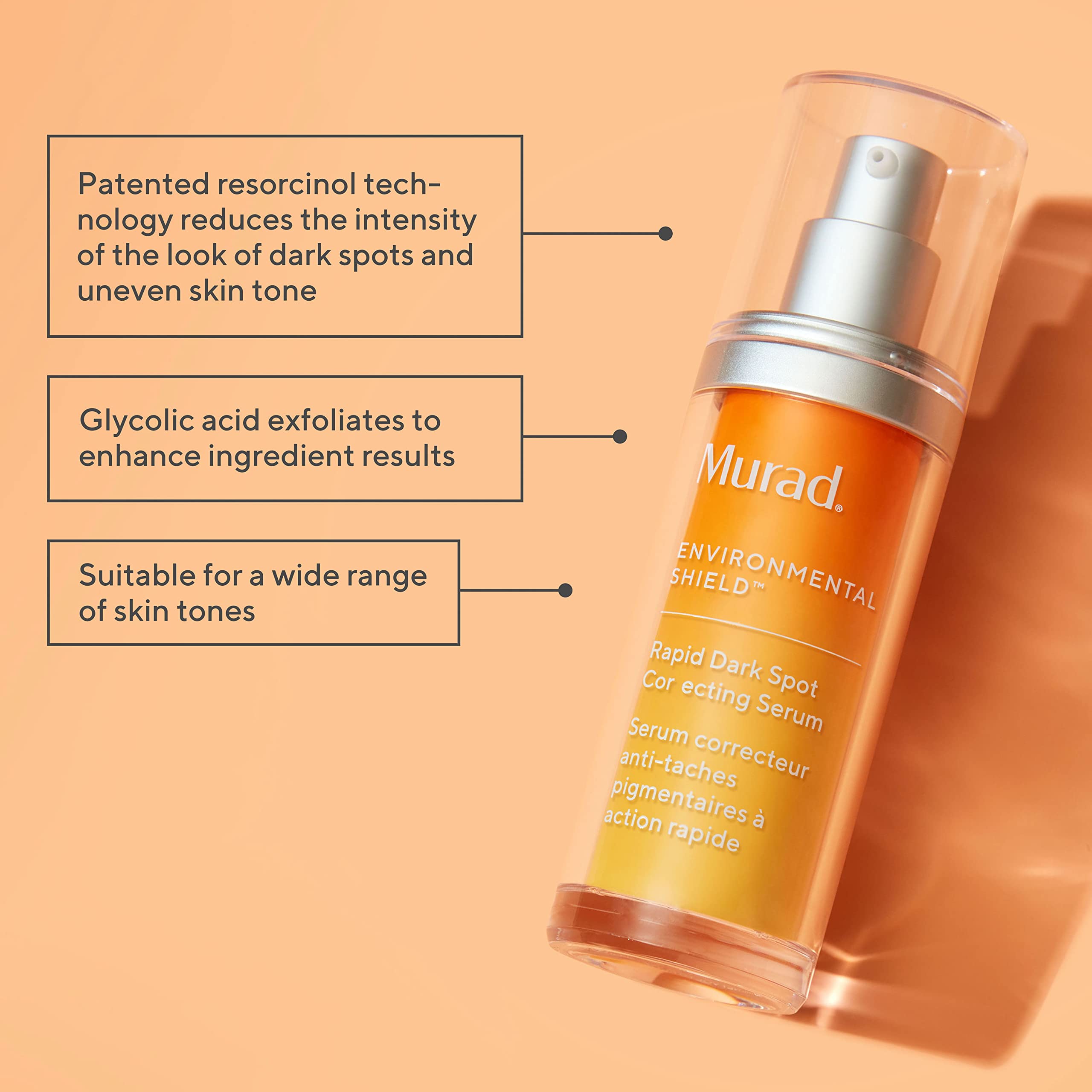 Murad Rapid Dark Spot Correcting Serum | Skin Brightening Serum for Hyperpigmentation – Glycolic Acid (0.33 oz Travel Size)
