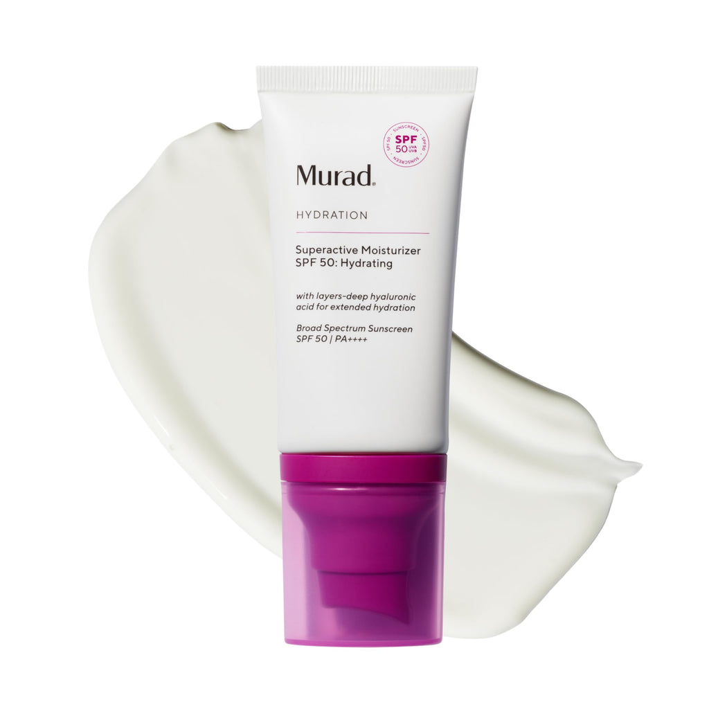 Murad Superactive Hydrating Moisturizer SPF 50 — Dewy Hydration with Hyaluronic Acid (1.7 fl oz)