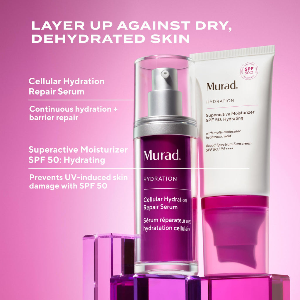 Murad Superactive Hydrating Moisturizer SPF 50 — Dewy Hydration with Hyaluronic Acid (1.7 fl oz)
