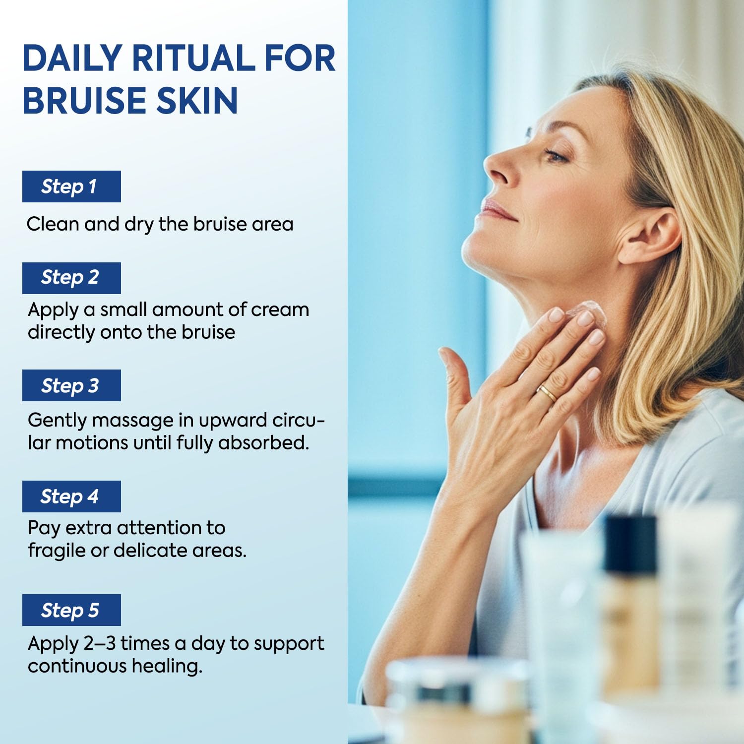 MURASAKI BEAUTY Arnica Bruise Cream Extra Strength – Sensitive Skin, Vitamins K, C and E, 4oz