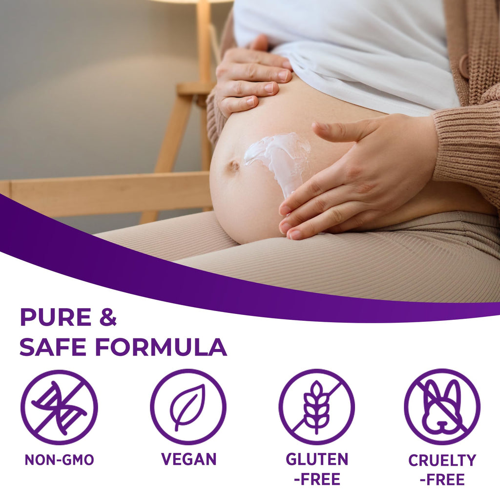 Murasaki Beauty Stretch Mark Cream for Pregnancy – 2 Pack Maternity Cream for Prevention & Elasticity (4 oz)