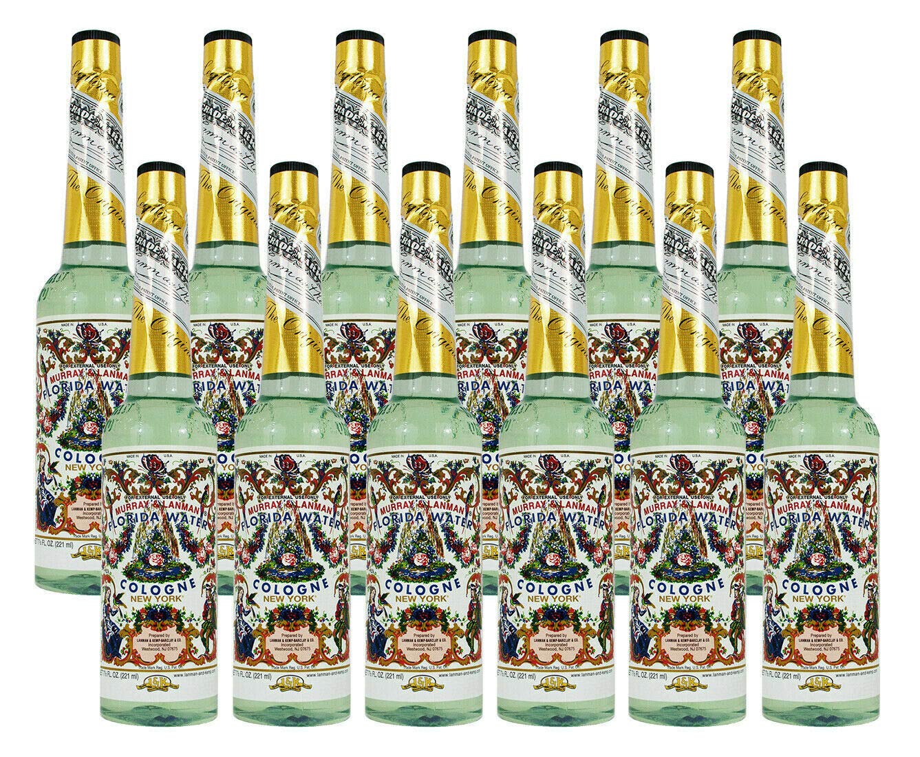 Murray & Lanman Florida Water Cologne — Agua Florida, 7.5 fl oz, Pack of 12
