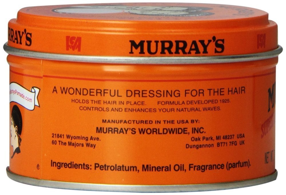 Murray's Superior Hair Dressing Pomade – Pack of 4 x 3 oz | Classic Hold & Definition