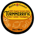 Muslim Cosmetics Turmmerrific Organic Turmeric Salve – Arnica & White Turmeric, Ginger + Lemon + Eucalyptus, 2oz Made in Canada