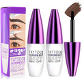 MVC 2 Pack Tattoo Eyebrow Gel – Easy Peel-Off Tint, Waterproof & Sweatproof, Dark Brown