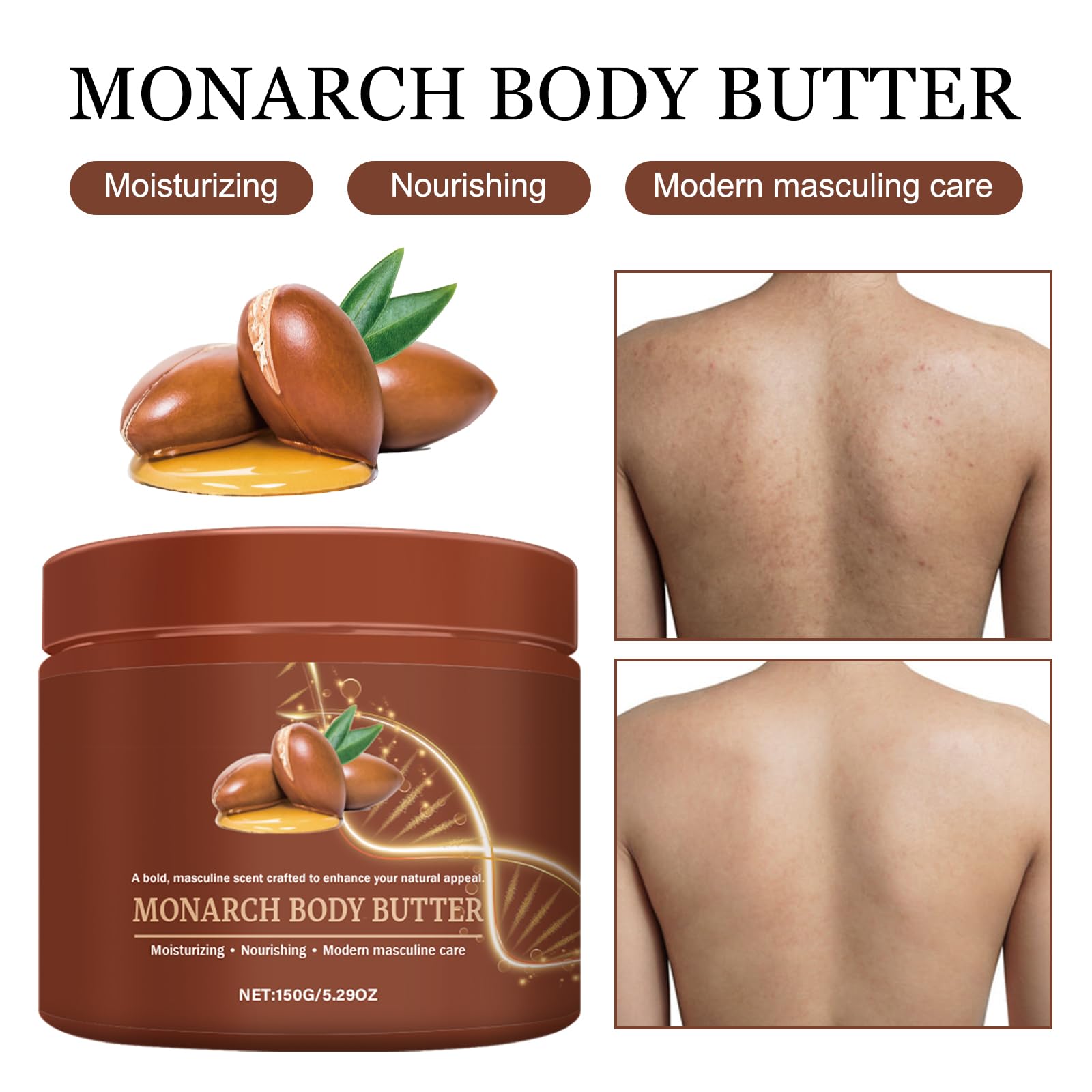 MVC Crowned Skin Body Butter for Men – Pheromone Scented Hydration (2-Pack)