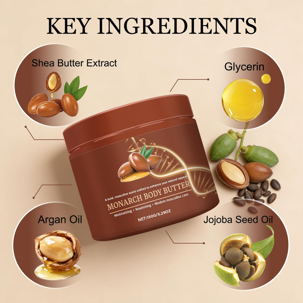 MVC Crowned Skin Body Butter for Men – Pheromone Scented Hydration (2-Pack)