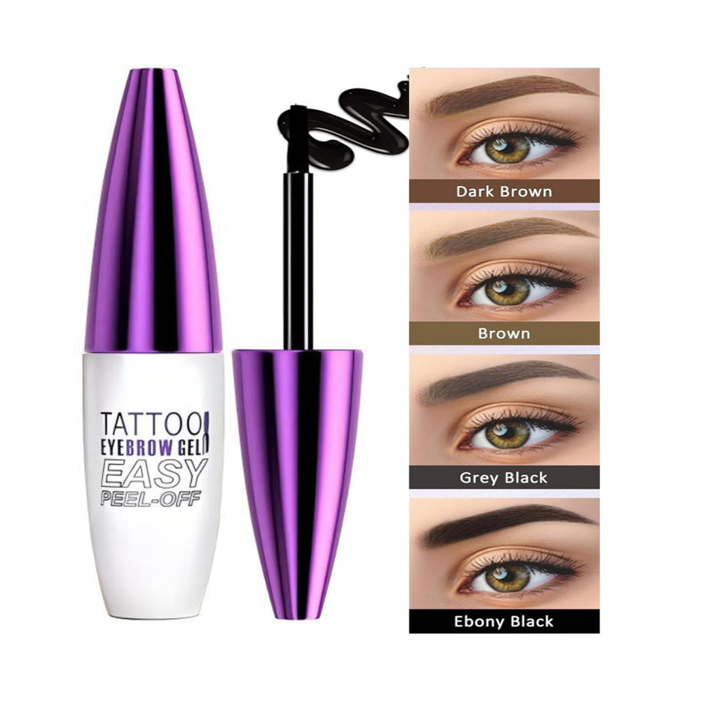 MVC 2 Pack Tattoo Eyebrow Gel Peel Off — Waterproof & Easy Peel (Black)
