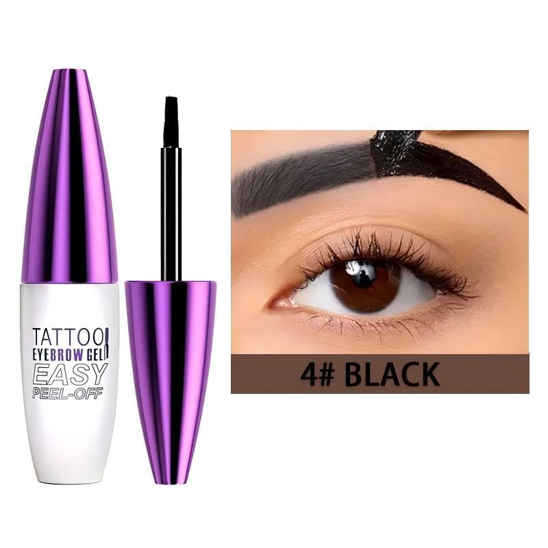 MVC 2 Pack Tattoo Eyebrow Gel Peel Off — Waterproof & Easy Peel (Black)