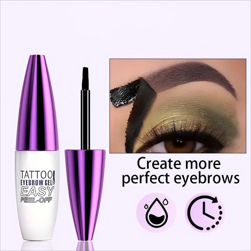 MVC 2 Pack Tattoo Eyebrow Gel Peel Off — Waterproof & Easy Peel (Black)