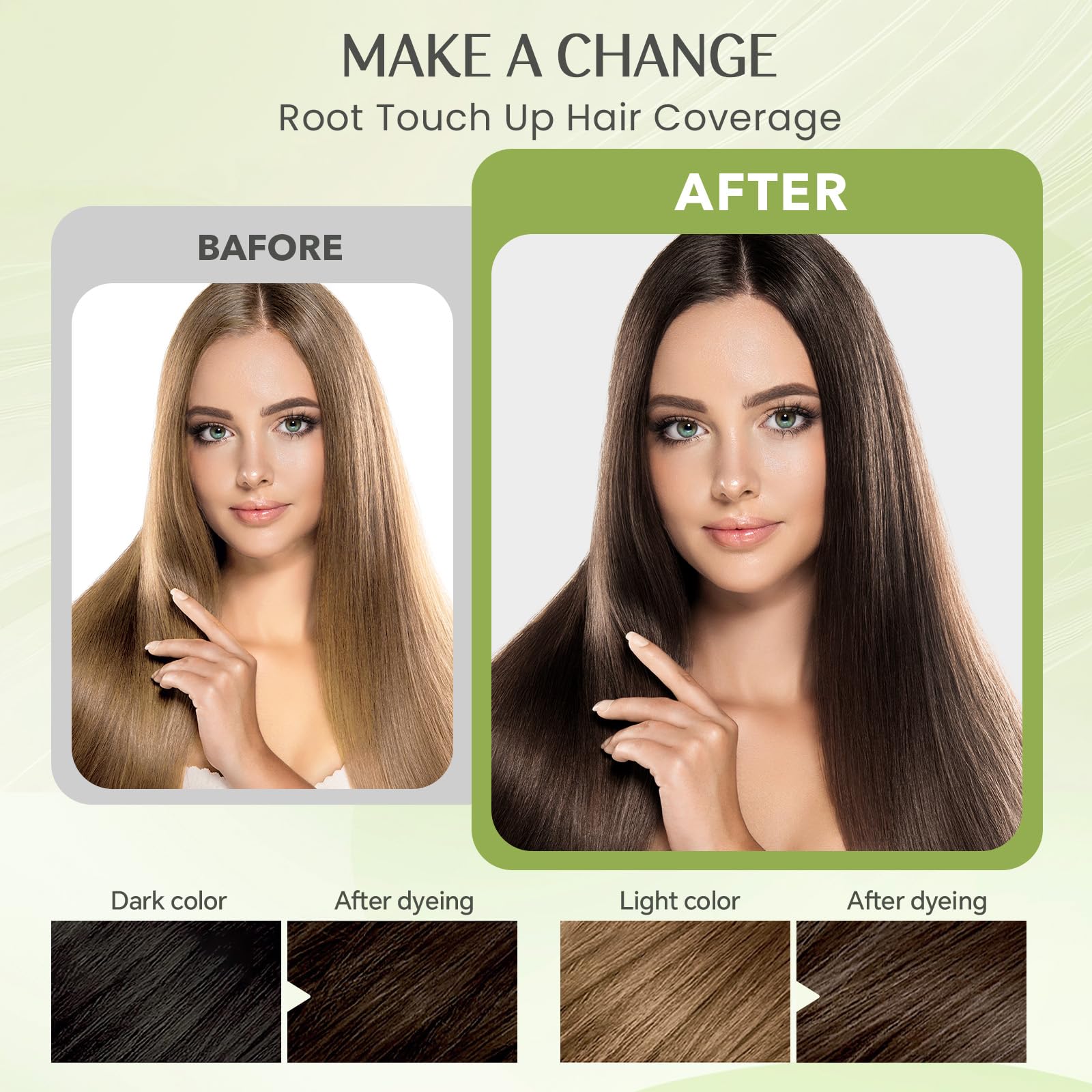 Mxvbaty Brown Hair Dye Shampoo 3-in-1 – Gray Coverage, Dark Coffee, 500 ml