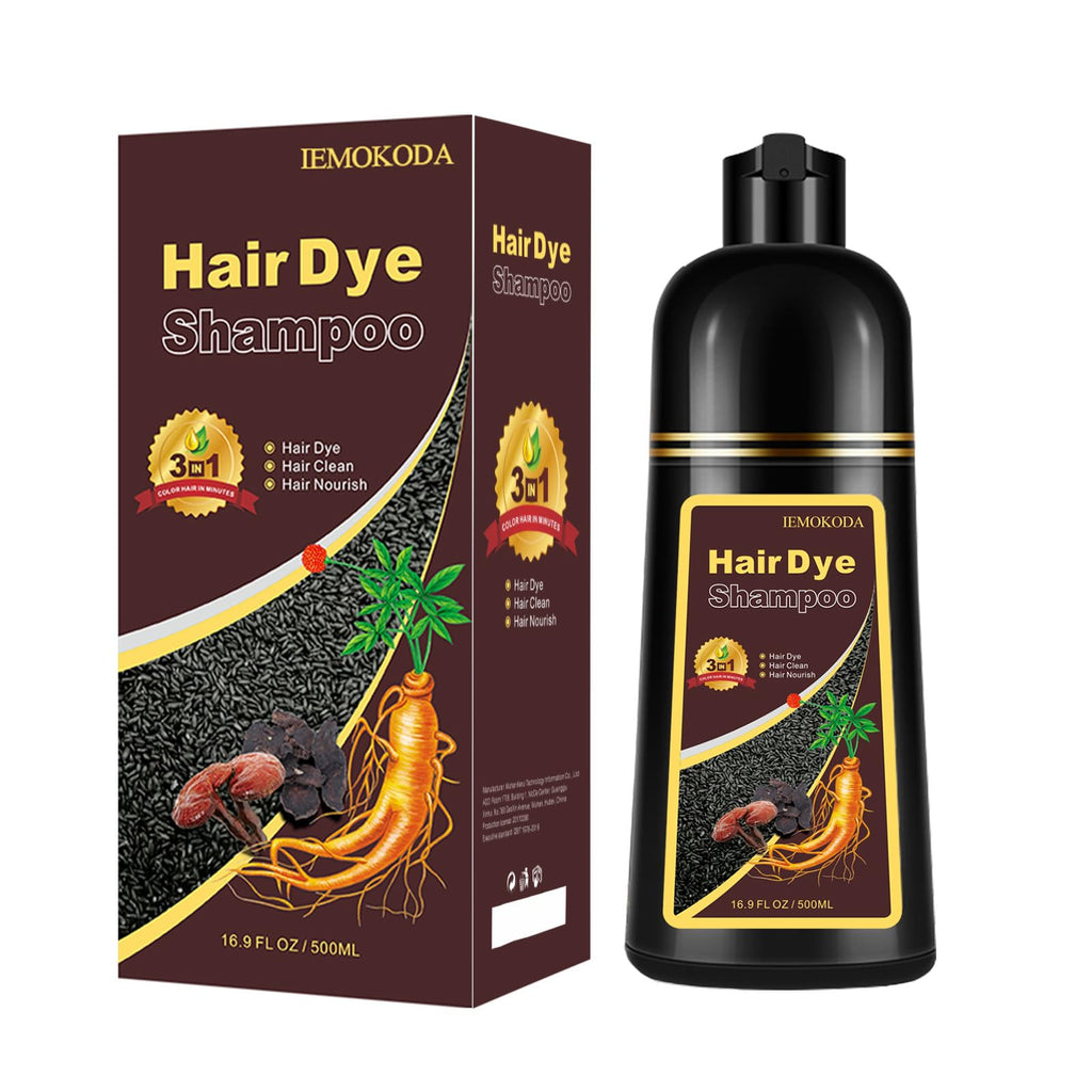 Mxvbaty Cherry Brown Hair Dye Shampoo 3-in-1 – Easy Root Touch-Up, Lasts 3-4 Weeks