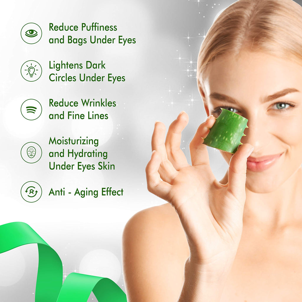 My Alle Care Aloe Vera Eye Treatment Mask – 30 Pairs Hydrogel Under-Eye Patches