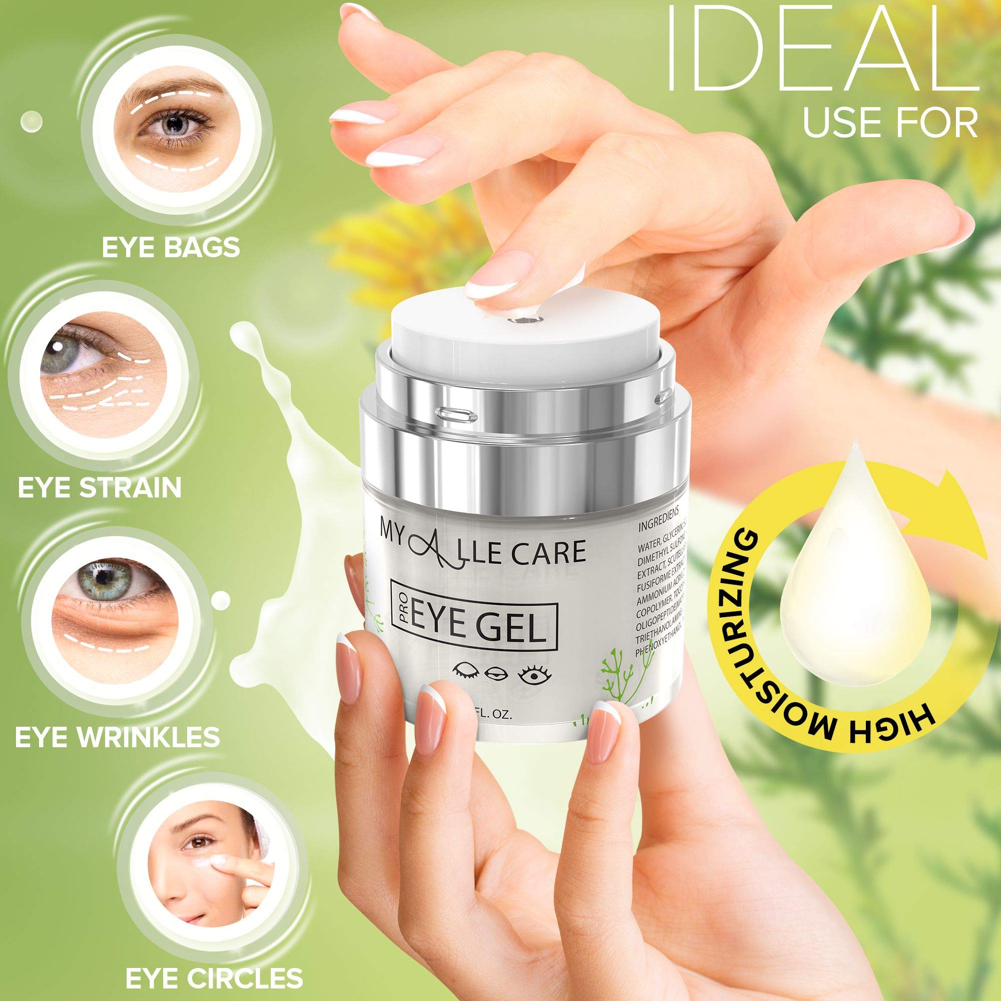 My Alle Care Eye Gel with Hyaluronic Acid – Dark Circles, Puffiness & Fine Lines