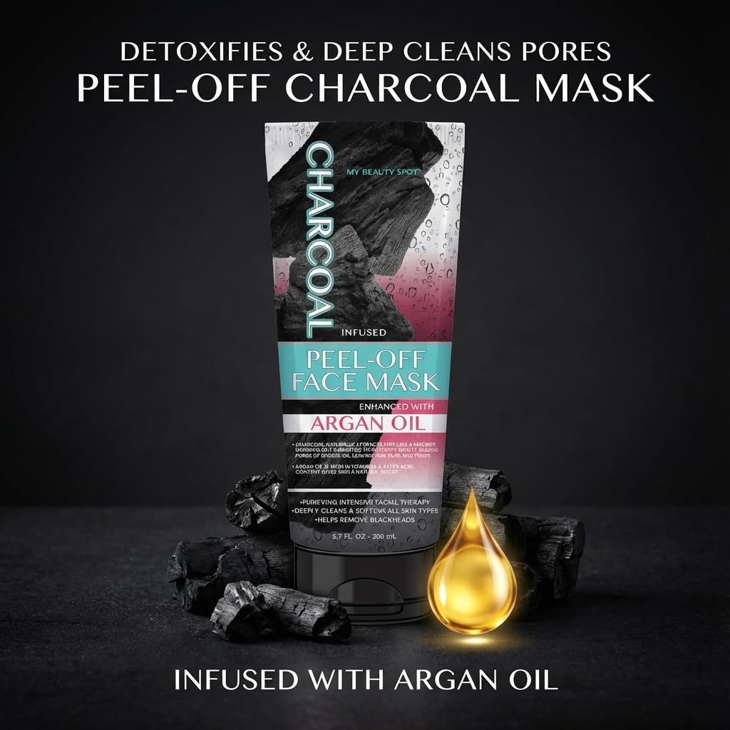 My Beauty Spot Charcoal Peel-Off Face Mask with Argan Oil (6.7 oz)